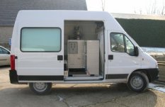 Camionnette pour le transport - ch�ssis palette